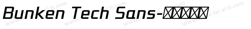 Bunken Tech Sans字体转换